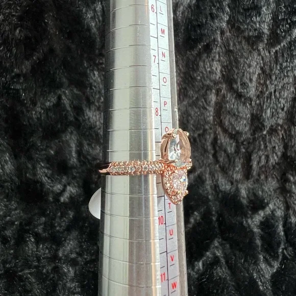 BOMB PARTY Ring Size 9 Lab Created Aquamarine - Picture 3 of 5